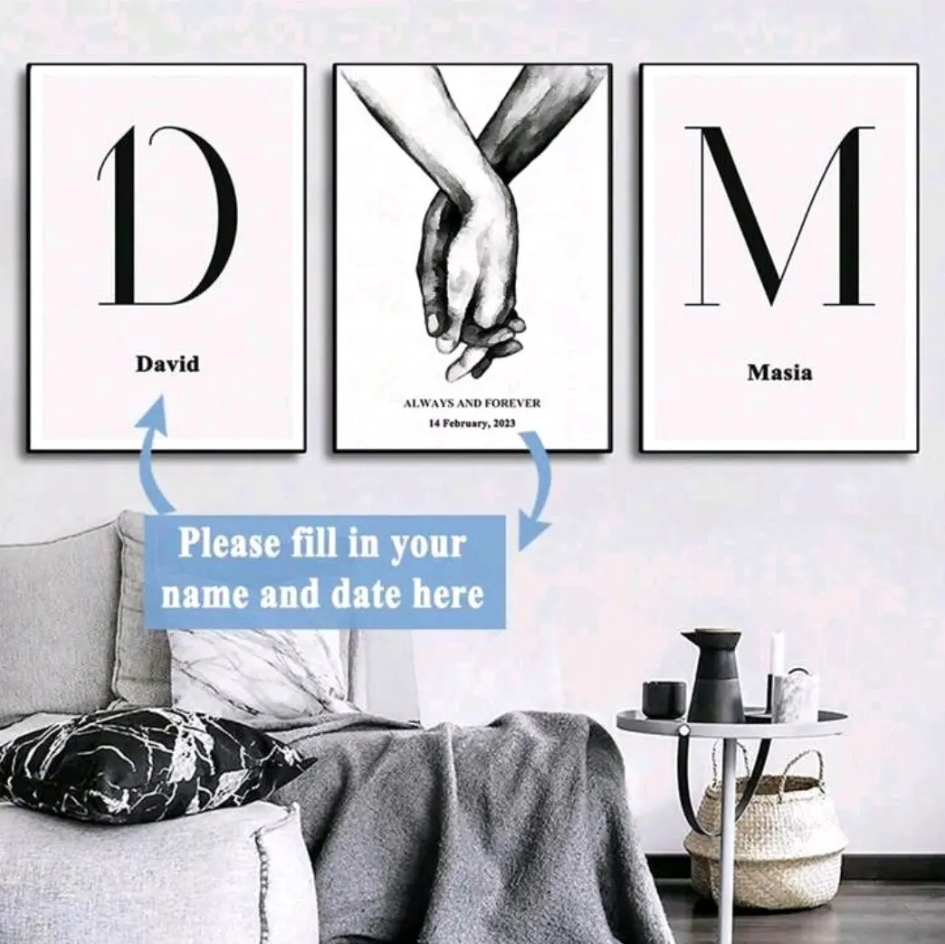 Personalized 3 Piece Photo Set - Customizable Design with Unique Elements