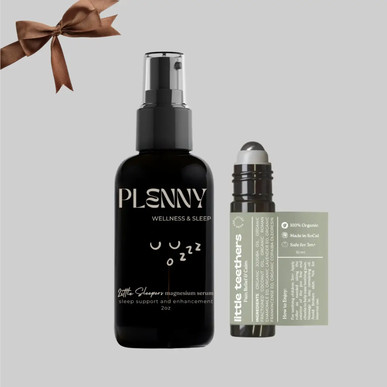 Plenny Sleep Serum and Teething Bundle for Babies and Toddlers - All Organic Ingredients, Promotes Deep Sleep & Eliminates Frequent Wakings