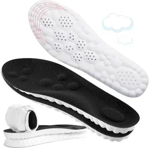 4D Cloud-Like Comfort Soles for Men - Soft Memory Foam Cushioning Insoles - Trim to Fit Steppers Insoles with Arch Support for Foot Pain Relief and Fatigue Reduction(US M 7.5-10.5)
