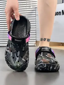 Summer Breathable Sandals, Extra Large Size, Lightweight Soft Sole, Outdoor Cool Slippers, Casual Men's Shoes, Hole Design