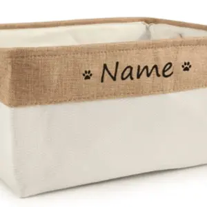 Personalized Toy Basket for Dogs - Home Organizer - Organizer Linen Room