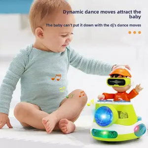 New electric universal DJ player, electric speaker toy for boys, cool light and music children's toy, children's gift, holiday gift, Christmas gift, New Year's gift (batteries not included, requires three AA batteries)