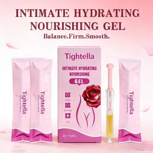 Tightella Intimate Hydrating Gel 6pcs Antibacterial Deep Hydration Restores Elasticity Protects Natural Barrier Gentle Formula for Sensitive Areas with Applicator