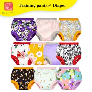 BIG ELEPHANT 10-Pack Boys’ Cotton Training Underwear – Comfortable Potty Pants for Toddlers