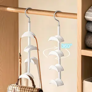 Rotating Hook Bag Storage Rack, Leather Belt Display Stand, Scarf Bra Hanger, Rotating Hooks, Organizer for Bags and Accessories, Pouch Holder，Purse organizer rotating
