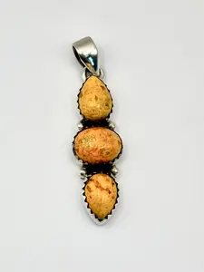 Sterling Silver Bumble Bee Jasper Pendant