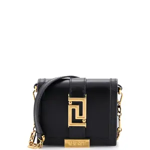 Pre-owned VERSACE material Messenger Bags Greca Goddess Wallet on Chain Leather Mini by Rebag