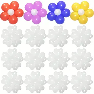 100/5/20 Pieces Flower Design Balloon Clips Balloons Holder Balloon Arch Clips for Baby Shower Wedding Event Decorations Birthday Party Supplies (Flower Style)