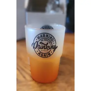 3oz beautifully made ombre shot glasses