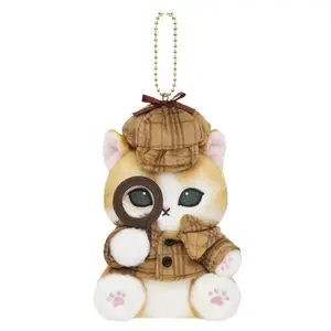 NEW travel Series Cartoon Mofusand Plushie Doll Toys Pendant Stuffed Artist kawai cat plush Toy Keychain Creative Backpack Charm