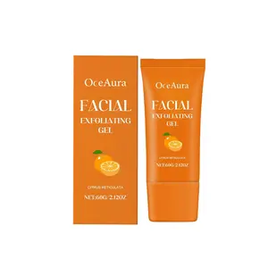 Orange Scented Exfoliator Clear Gel Gentle Exfoliation Exfoliating Gel Nourishing & Moisturizing Deep Cleansing Face & Body Suitable for All Skin Types