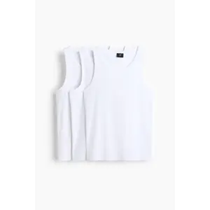 H&M 3-pack Slim Fit Ribbed vest tops