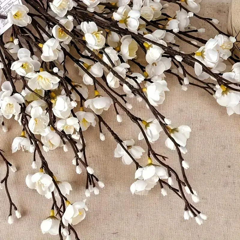 Artificial Magnolia Branches, Faux Magnolia Branches, Decorative Flowers for Home Party Wedding, Home Decor Supplies, Flower Arrangement, Artificial Flower Plant, Artificial Flower Decorations, Fake Flower