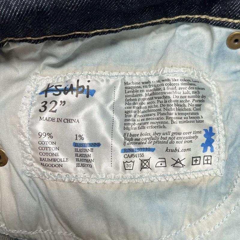 Ksubi Chitch Rinsed Jeans Raw Dark Indigo