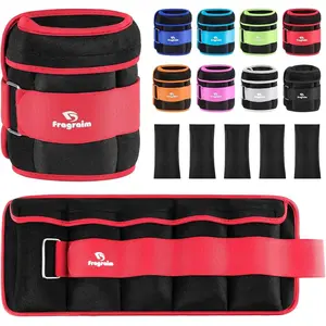Adjustable Ankle Weights 1-3/4/5/6/8/10/12/15/20 LBS with Removable Weight for Jogging, Gymnastics, Aerobics, Physical Therapy