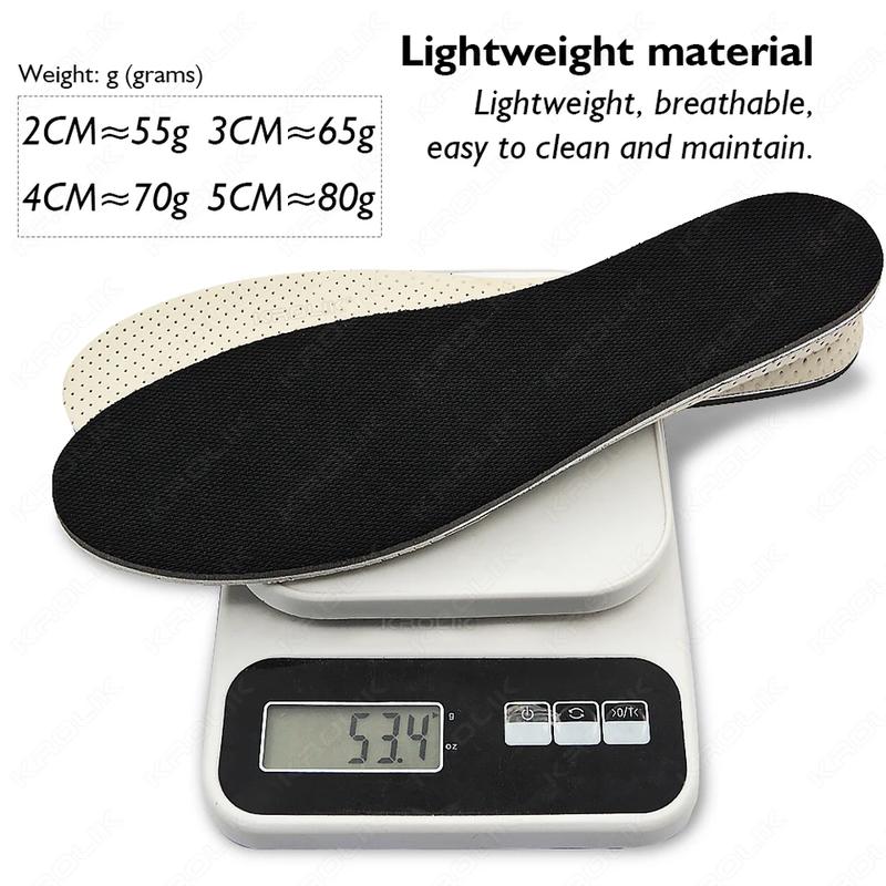 2/3/4/5CM Taller Invisible Height Increase Insoles Men Women Shoes Insole EVA Memory Foam Heel Lifting Cushion Heighten Shoe Pad