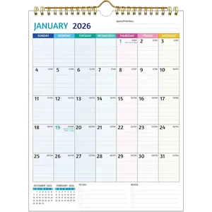2026-2027 Wall Calendar – Use Now to Jun 2027, Calendar 2026-2027 Wall, 21 Monthly Calendar, 8.5 x 11 In, 2026 Small Calendar, Ruled Blocks, Thick Paper, Holidays, To-do ＆ Notes, Great for Organizing
