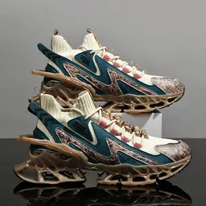 Tech-sense Venom Shoes Men's Summer Casual Heightening Sports Sneakers Black Runner High Top Athletic Trainer Footwear Closed Toe Bridal TPU Sole Strong Rebound