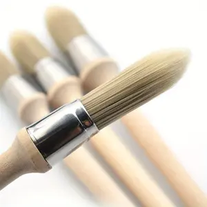 1pc Trim Paint Brush, Edge Painting Tool, Trim Painting Brush With Wood Handle, Trim Brush For Window Floor Ceiling Stair, Furniture Paint Brushes