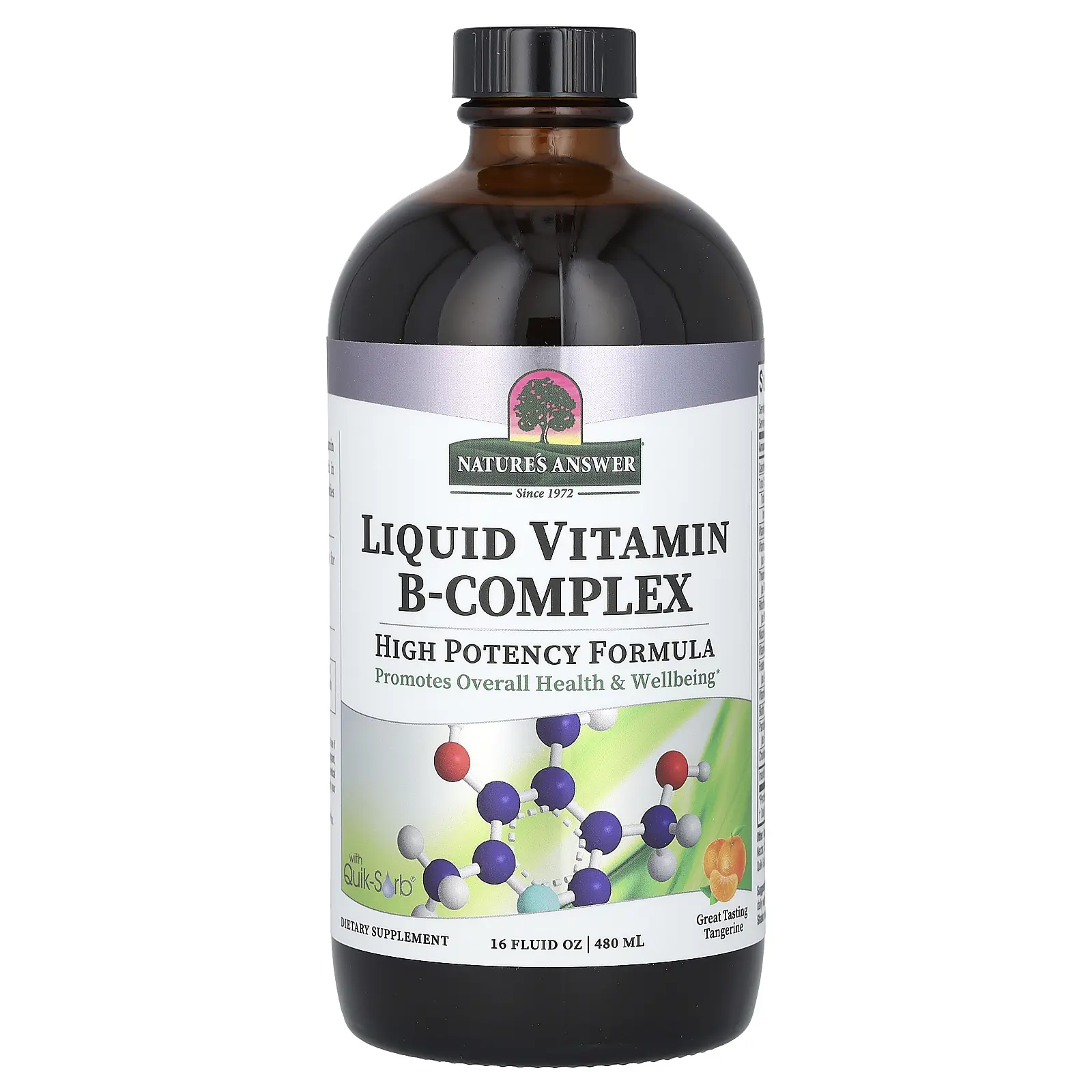 Nature's Answer Liquid Vitamin B-Complex, Great Tasting Tangerine, 16 fl oz (480 ml) Nature's Answer Liquid Vitamin B-Complex, Great Tasting Tangerine, 16 fl oz (480 ml)