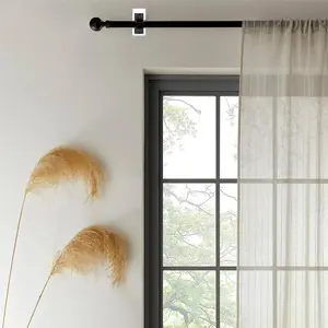 No-Drill Tension Curtain Rod Brackets, 2-Pack Heavy Duty Hanging Hooks for Towels, Robes, Coats & Classroom Supplies