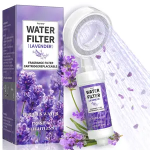 Water Filter Lavender, Showerhead Filter, Universal Shower Filter, Scented Shower Head, Showerhead Filter Replacement, Protect Hair, Nourish Skin, Easy To Install, Suitable For Everyone, Perfect For Holiday Gifting (Halloween, Christmas, Thanksgiving)