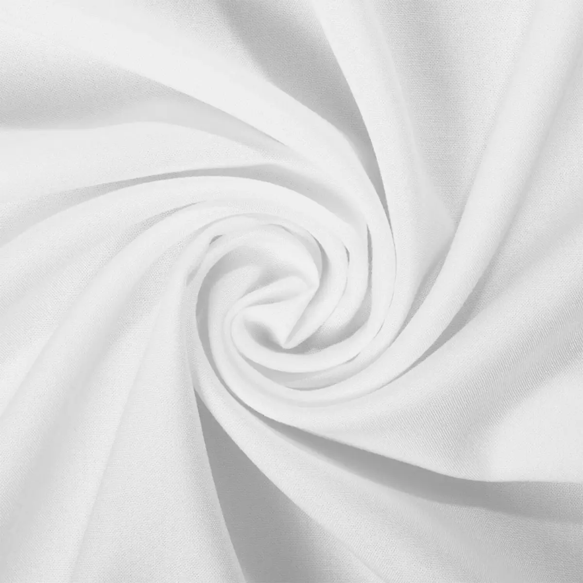 White Rayon Challis Fabric by the Yard | 100% Rayon 53/54