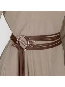 1pc Nordic Style Snake Shaped Woven Waist Belt, Medieval Renaissance Vintage Accessory For Casual Wear, Cosplay Viking Costume