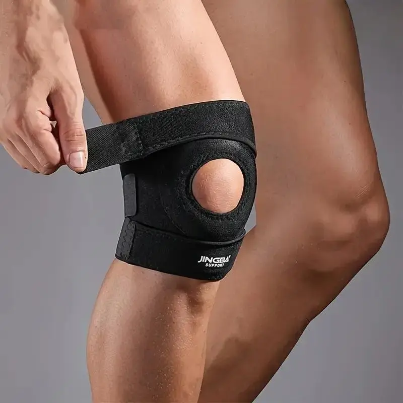Compression Knee Brace Support, Knee Compression Wrap, Patellar Knee Brace, Sports Exercise Protection Gear, Adjustable Compression Sleeve for Running & Cycling, Comfortable Fit