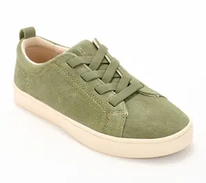 Revitalign Orthotic Water Repellant Suede Sneakers - Misty