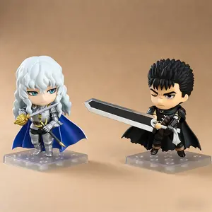 Berserk Griffith & Guts Set, Q Version 2544# 2134# Action Figures, Fully Articulated & Interchangeable Faces, Collectible Anime Statues, Sold Separately or as a Pair, Perfect Gift for Berserk Fans