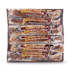 Mi Dulce Mexico Authentic Toasted Coconut Candy Roll - Traditional Mexican Confectionery - Perfect for Candy Lovers - 5 Pack
