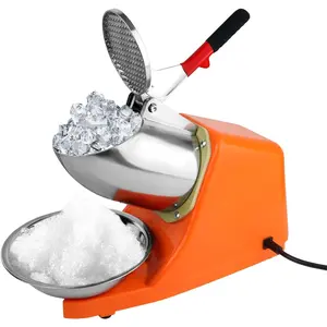 Electric Ice  with Dual ,300W Electric Ice Shaver Machine (176lbs/80kg Per Hour,2200rpm) with Cover and Bowl 110V Electric Snow Cone Maker for Shaved Ice,Margaritas,Home Commercial Use