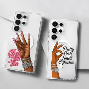 Fashion Creative English Clock That Tea Design Magnetic phone Case for Samsung S26/S25/S24/S23/S22/S21/S20/S10/NOTE20/NOTE10/NOTE9/PLUS/ULTRA/FE/A57/A56/A55/A54/A37/A36/A35/A34/A26/A25/A24/A23/A17/A16/A15/A14/A07/A06/,MagSafe,Transparent Shockproof cover