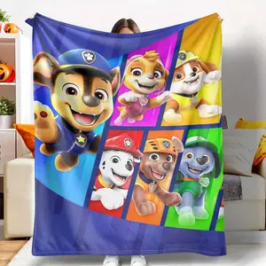 Paw Patrol Flannel Blanket Soft & Warm Lightweight Durable for Couch Bed Travel Camping Perfect Gift for Birthdays Holidays