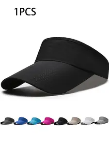 Unisex Breathable Mesh Sun Hat, Adjustable Open-Top Sports Cap, Quick-Dry Running Hat, Summer Outdoor Activity Hat, Multiple Colors Available