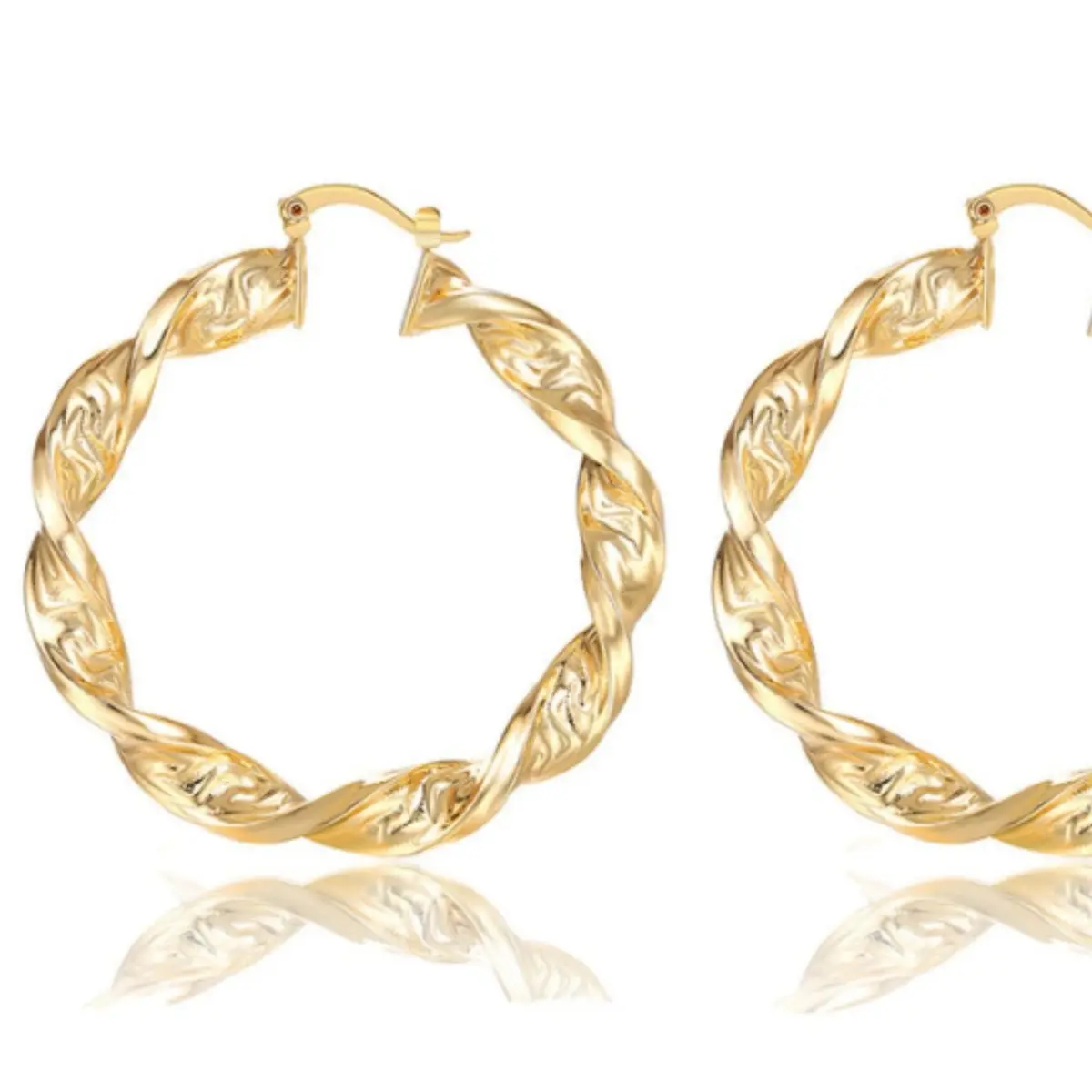 Swirl Hoop Earrings