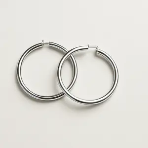 Classic Stainless Steel Hoop Earrings – Tarnish-Free Everyday Hoops