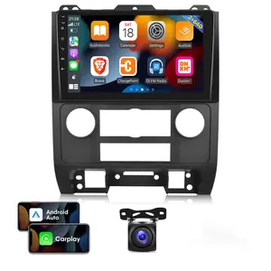 2+64G/4+64G Android Car Radio for【Ford Escape 2007 2008 2009 2010 2011 2012】9 inch Touch Screen Car Stereo, Carplay&Android Auto/Wi-Fi/Bluetooth+AHD Backup Camera+MIC