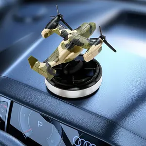 V22 Osprey Fighter Solar Car Air Freshener Rotates in Sunlight Removes Odors Long Lasting Fragrance Car Ornament Desktop Ornament
