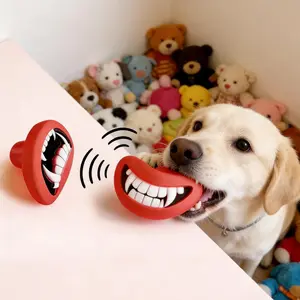 Indestructible Chew Toys for Dogs That Squeak And Whistle - Heavy-Duty TPR Chew Bones, Perfect for Strong Chewers And Teething Puppies, No Batteries Required - Durable Squeaky Chew Bones That Make Noise When Bitten Or Squeezed