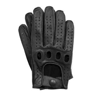 MEN'S GENUINE TOP QUALITY LEATHER DRIVING GLOVES SWIFT WEARS Protective Gear