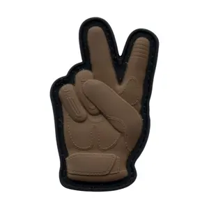 TACTICAL GLOVE PEACE SIGN V1 PVC MORALE PATCH