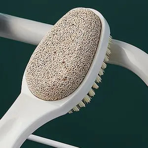 Foot scrub brush, stone pedicure tool, exfoliating foot appliance