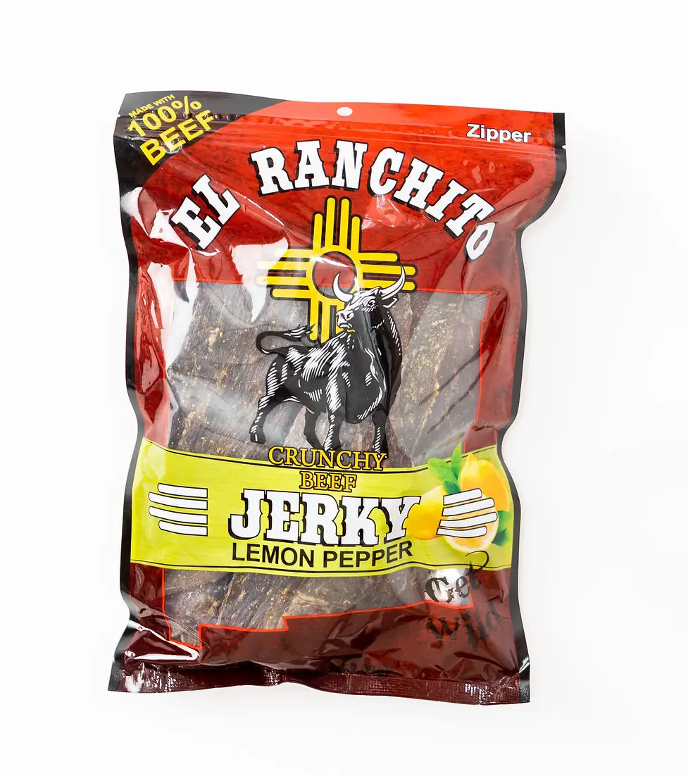 Lemon Pepper El Ranchito Beef Jerky NET WT. 6 OZ