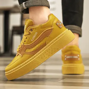 2025 Men's Spring and Summer All-In-One Anti-Slip Wear-Resistant Board Shoes with Thick Sole and Low-Top Casual Style