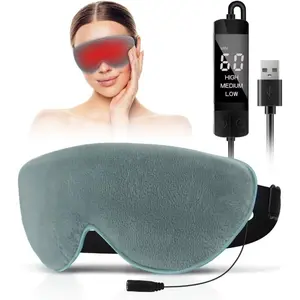 Heated Eye Mask, Washable USB Electric Moist Heat Warm Compress for Eyes, Eye mask for Dry Eyes, Blepharitis, Chalazion, MGD, Stye Eye Treatment