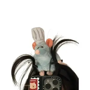 Cute Cartoon Mouse Plush Headband for Women & Girls, Fun Holiday & Party Festive Hair Accessory