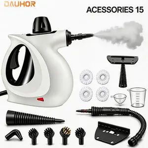 2026 DAUHOR 1050W High-Power Handheld Pressurized Steam Cleaner with 15 Accessories for Kitchens, Bathrooms, Floors