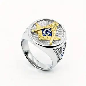 1pc Punk Silver Stainless Steel Male Fashion Ring - European and American Style, Letter Design, Casual & Party Wear, Elegant Finger Jewelry, Ideal Fashion Gift, Fashion Rings, Elegant Fashion Rings